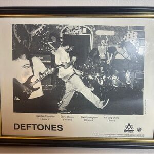 1995 Deftones Maverick Rare Press Photo Early Adrenaline Era Promo Framed